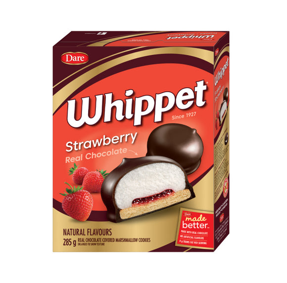 Whippet Strawberry Real Chocolate