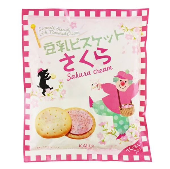 Kaldi Soymilk biscuit with Sakura cream