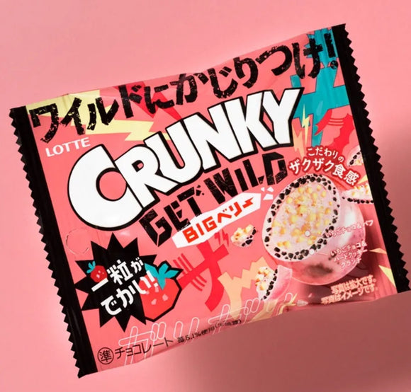 Lotte Crunky Get Wild Strawberry