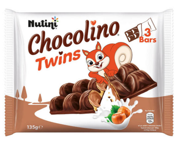Nutini Chocolini Twins Hazelnut Chocolate