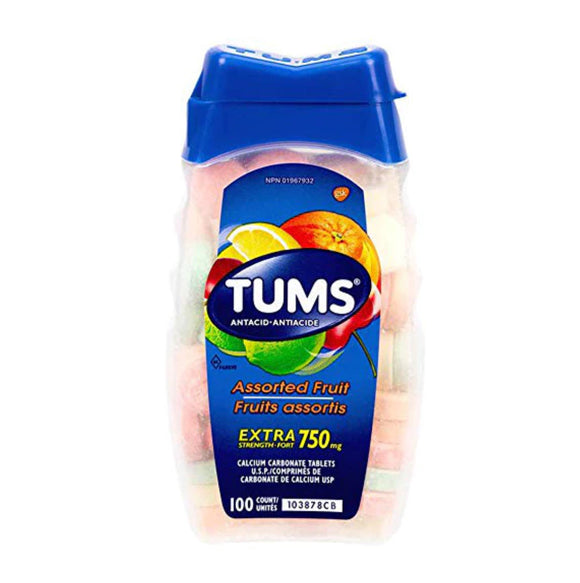 TUMS Extra Strength Assorted Fruit chewable antacid 100ct