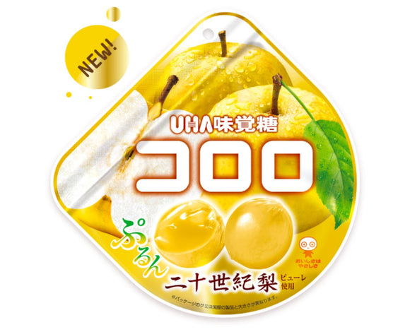 Japanese UHA Kororo Pear Gummy Candy, 48g