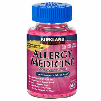 Kirkland Signature Allergy Medicine 25 mg 600 Minitabs