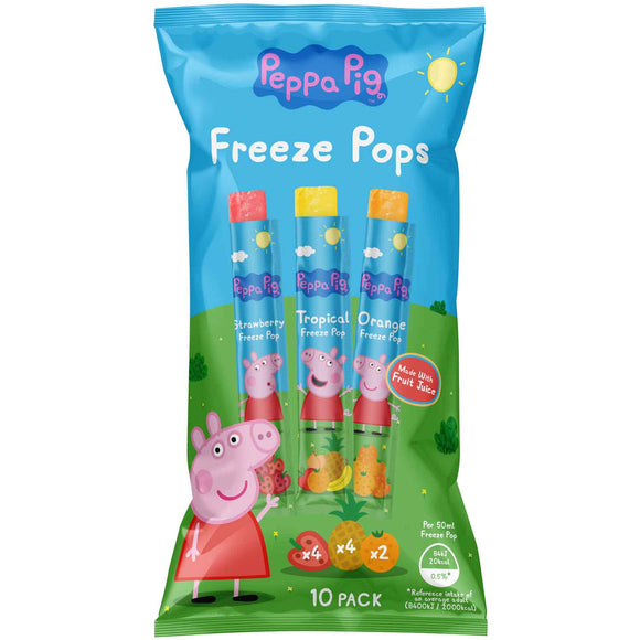 Peppa Pig Freeze Pops 10 ct