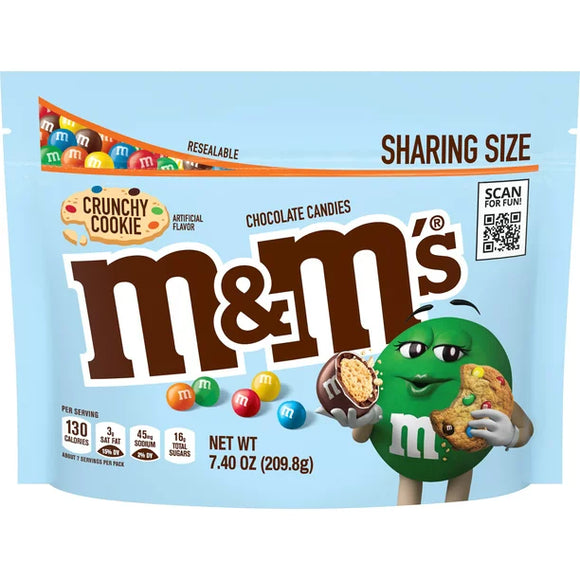 M&M Crunchy Cookies Sharing Size