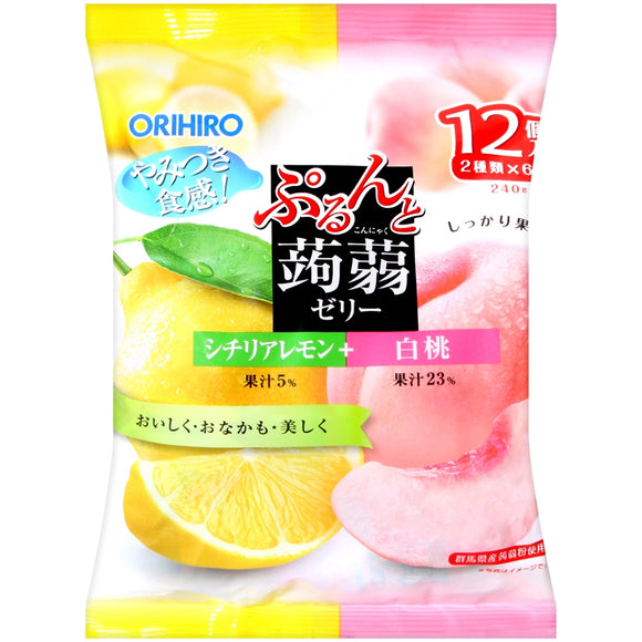 Orihiro Konjac Jelly Lemon and Peach