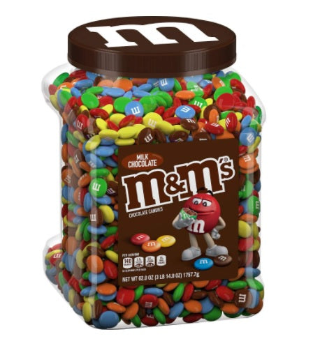 M&Ms Milk Chocolate 1.7kgs Jar