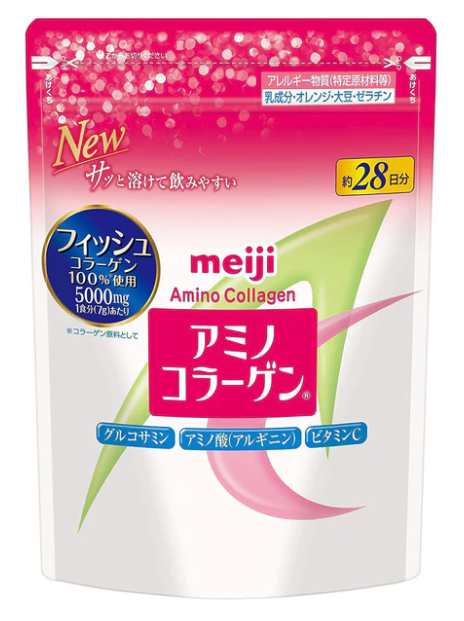 Meiji Amino Collagen Powder Beauty Supplement 196g