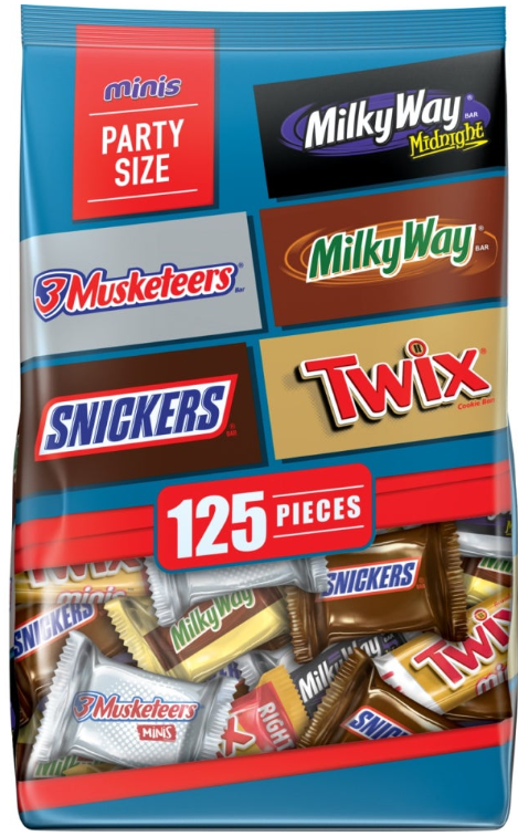 Mars Mini Variety Mixed Candy Candy, Mixed, Mini, Variety, 35.24 Oz Bag