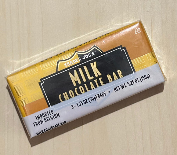 Trader Joe’s Milk Chocolate Bar 3pcs Saverskart
